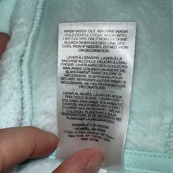 NWT Adidas Ice Mint Fuzzy Sweatshirt - Picture 4 of 4